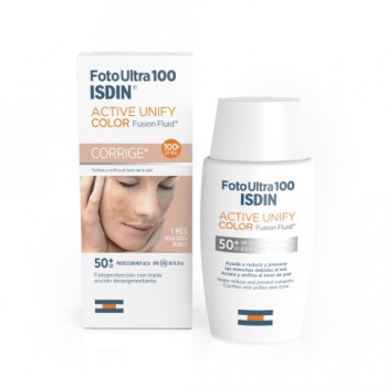 Foto Ultra 100 ISDIN Active Unify COLOR Fusion Fluid SPF 50+ 50ml